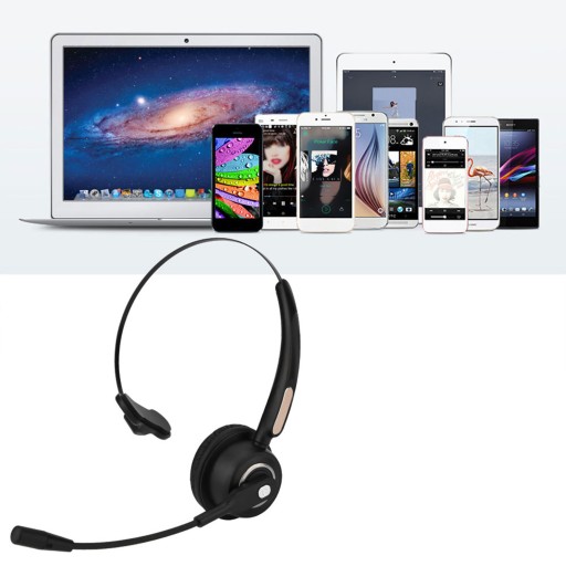 Zestaw słuchawkowy Bluetooth do call center 12-godzinne słuchawki z J2