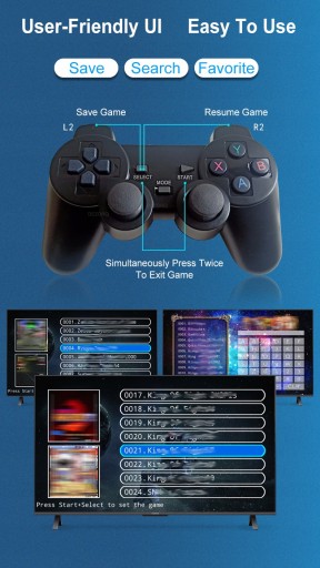 X8 Game Stick 4K 10000 Аркадные ретро-видеоигры