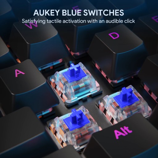 ИГРОВАЯ КЛАВИАТУРА AUKEY со светодиодной подсветкой