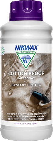 Nikwax COTTON PROOF Пропитка 1л для хлопка, брезента, хлопка-полиэстера