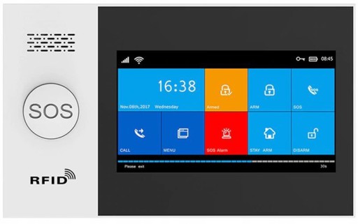 БЕСПРОВОДНАЯ ЖК-СИГНАЛИЗАЦИЯ GSM ПРИЛОЖЕНИЕ WIFI СИРЕНА TUYA