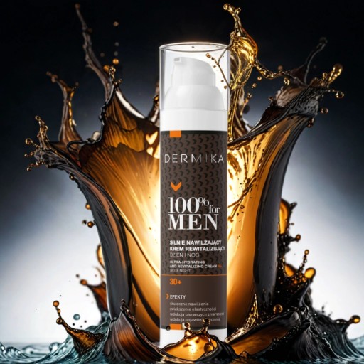 Крем для лица для мужчин 30+ DERMIKA 100% FOR MEN увлажняющий 100 мл