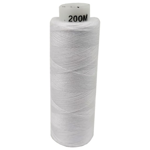 Нитки NICI HARD 200м белая нить для швейной машины