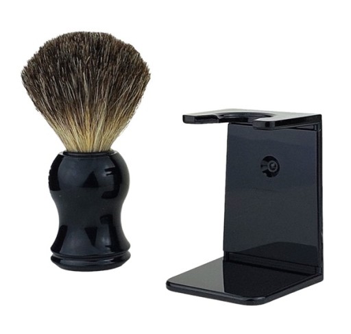 ЩЕТКА ДЛЯ БРИТЬЯ BADGER HAIR 100% BADDER НА ПОДСТАВКЕ
