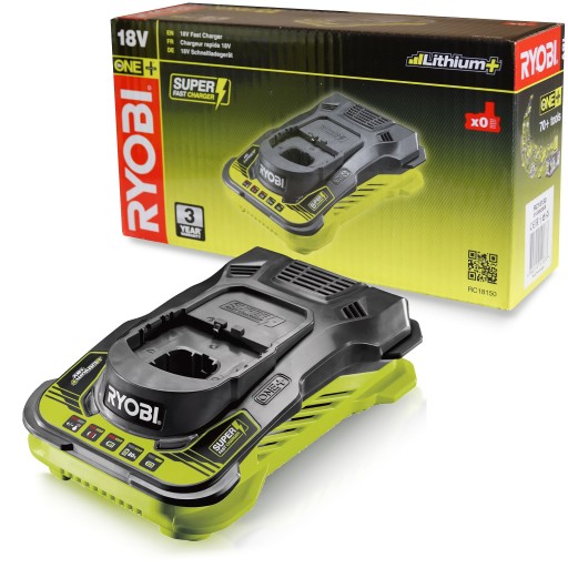 SZYBKA ŁADOWARKA AKUMULATORÓW 18V RYOBI RC18150 (AKU 5AH W 1 GODZINĘ)