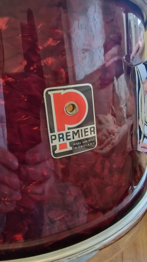 Набор винтажных ракушек Premier/барабаны Red Pearl