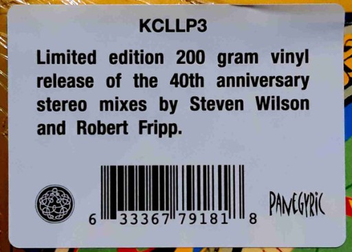 KING CRIMSON Lizard ( Winyl) KCLLP3