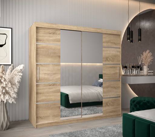 Szafa przesuwna z lustrem garderoba VERONA 4 200cm