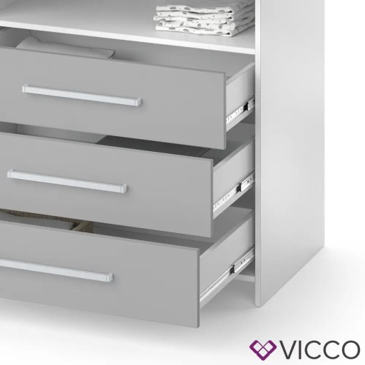 СЕРО-БЕЛЫЙ СУНДУК С ЧЕСТЕРОМ, VICCO OSKAR BABY