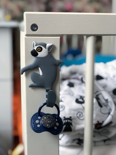 Ozdobny haczyk wieszak podpórka na telefon panda