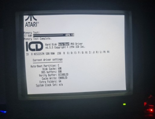 Atari ST- ACSI2STM - emulator HDD + karta SD + kabel