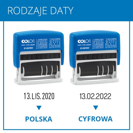 Штамп даты COLOP S120WD, готовые пароли