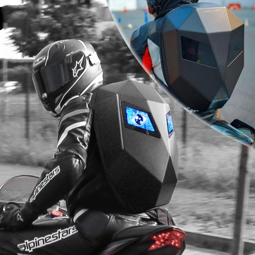 Мотоциклетный рюкзак LOY Iron Man со светодиодной подсветкой