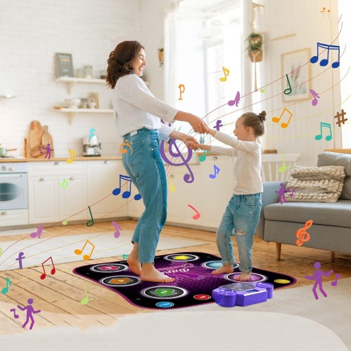 MATA DO TAŃCA MUZYCZNEGO Z WYŚWIETLACZEM LED, ELEKTRONICZNA MATA DO TAŃCA