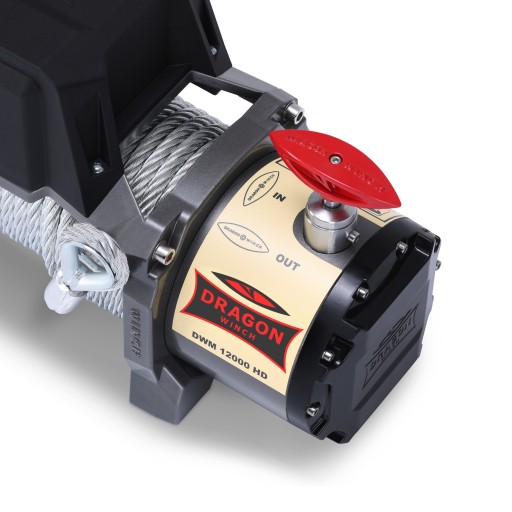 Лебедка Dragon Winch 12000 фунтов со стальным тросом IP67, водонепроницаемая, 24 В |