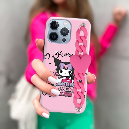 ЧЕХОЛ + ЦЕПЬ-СЕРДЦЕ ДЛЯ XIAOMI REDMI ПРИМЕЧАНИЕ 10s Чехол KUROMI Bunny Patterns