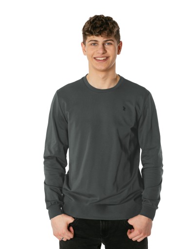 Bluza Koszulka Męska Bawełniana Podkoszulek Tshirt z Długim Rękawem K17-7 L