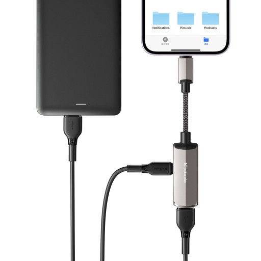 Адаптер-переходник McDodo Lightning–USB 3.0 OTG, кабель для зарядки iPhone