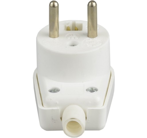 VIPLAST WTYCZKA KĄTOWA 16A 250V BIAŁA 230V WB-6