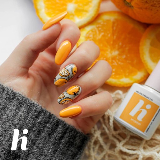 HI HYBRID #111 Melon Cream Melon Orange Гибридный лак для ногтей 5 мл SEOL