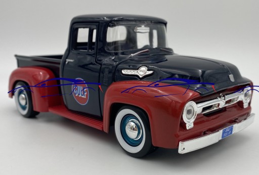 Ford F-100 ПИКАП 1956 GULF 1:24 Motormax 79647