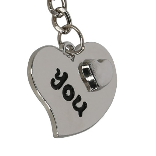 Podwójny brelok dla zakochanych dwa serca love you prezent dla zakochanych
