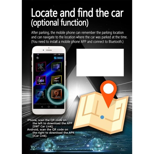 Автомобильное радио с двойным экраном Bluetooth