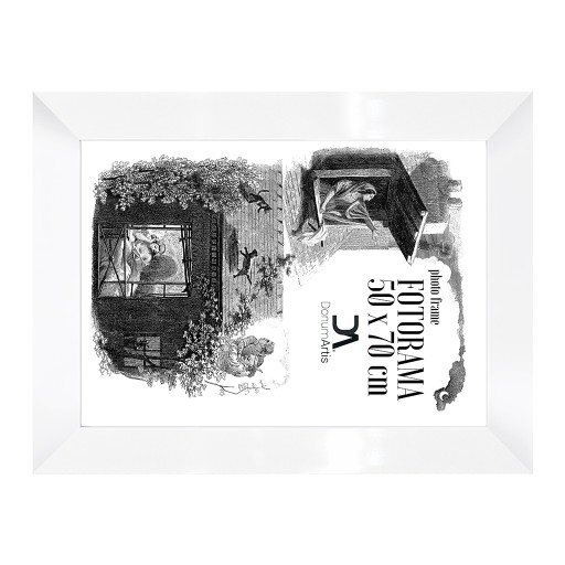Фотоколлаж Simple 50x70, белый, с плексигласом для фотографий