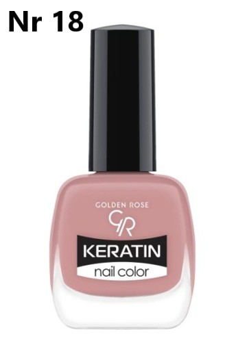 Кератиновый лак для ногтей Golden Rose Keratin 18