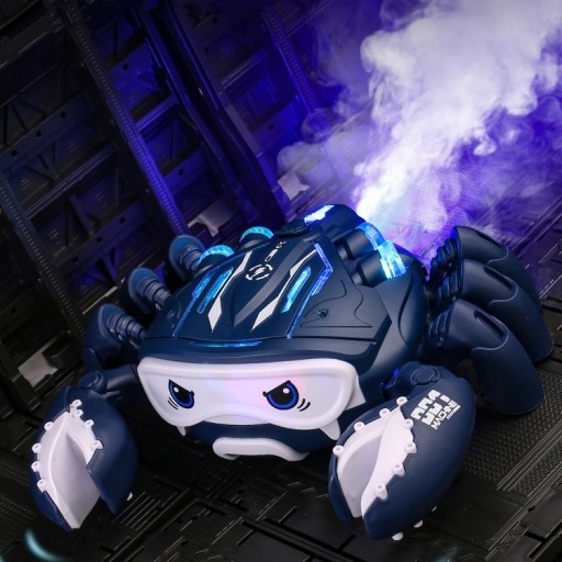 ZABAWKI PEŁZAJĄCY KRAB ZABAWKI INTERAKTYWNE DLA DZIECI SPRAY LED MUZYKA