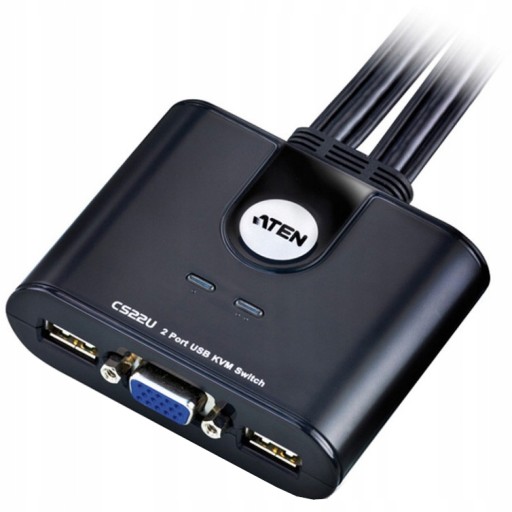 KVM-переключатель ATEN, 2 порта USB + VGA