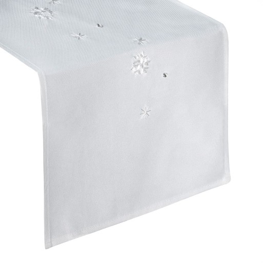 BIEŻNIK ŚWIĄTECZNY RENE 33x140 KREMOWY