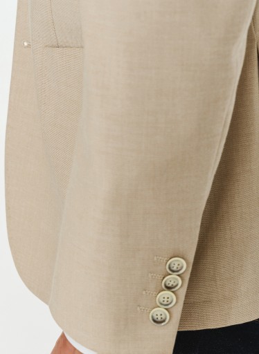Бежевый однобортный мужской пиджак Slim Fit PAKO LORENTE 182/48