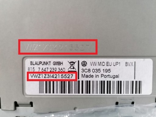 Декодирование VW Radio Navi Code ALL удаленно