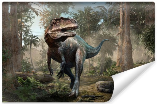 Fototapeta dla Dzieci DINOZAUR 3D Drzewa 400x280