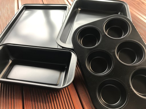 BLACHA FORMA DO PIECZENIA 4el keksówka MUFFINKI POWŁOKA nóż pizzy AMBITION