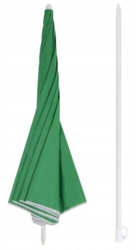DUŻY PLAŻOWY PARASOL OGRODOWY 180 cm + PODSTAWA