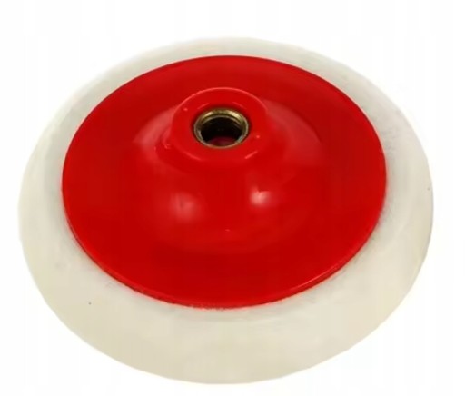 Dysk polerski zaokrąglony 125mm grubość 25mm krążek z filcu 100% wełna M14