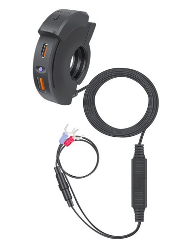 МОТОЦИКЛЕТНОЕ ЗАРЯДНОЕ УСТРОЙСТВО ДЛЯ РУЛЯ С USB QC3.0 18 Вт PD 30 Вт БЫСТРАЯ ЗАРЯДКА