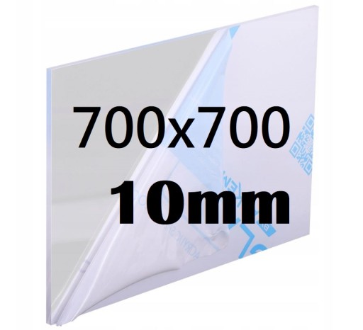 PLEKSI / PLEXI / PLEKSA / PLEXA na wymiar 70 cm x 70 cm x 10mm