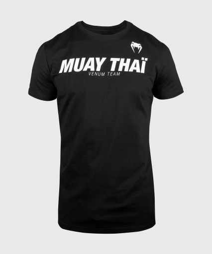 ФУТБОЛКА MUAY THAI VT – ЧЕРНАЯ/БЕЛАЯ VENUM BLACK/B