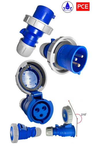 PRZEDŁUŻACZ kamper H07RN-F 3x4 wtyk i gniazdo 3P CEE 32A IP67 15M