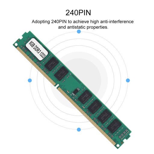 Частота 1333 МГц и память DDR3 8 ГБ, быстрая передача данных DDR3