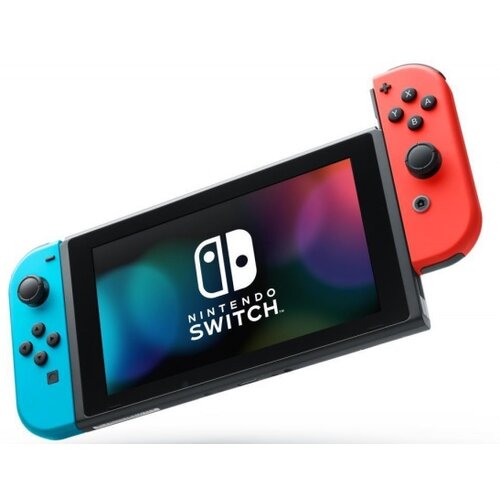 Консоль Nintendo Switch Neon Red & Blue Joy-Con, 32 ГБ | ПОЛНЫЙ КОМПЛЕКТ + ИГРА