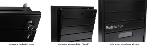 Почтовый ящик черный | Польский продукт DARCO для забора «BSL-1».