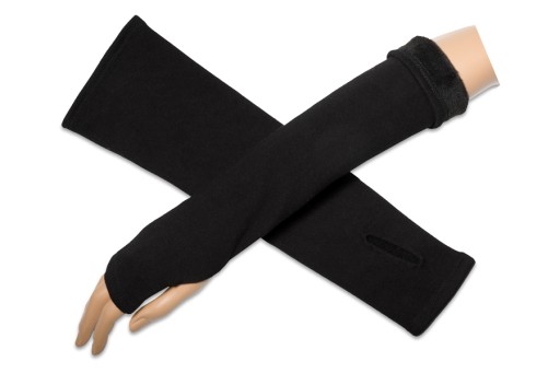 ДЛИННЫЕ ПЕРЧАТКИ БЕЗ ПАЛЬЦЕВ, ХЛОПОК L/XL