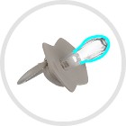 Соска CANPOL BABIES SILICONE 6-18 мес PURE COLOR