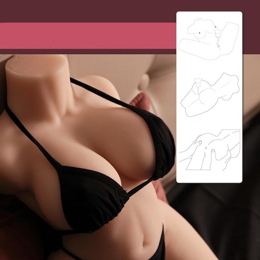 Seks lalka dla mężczyzn 3D Lalka Miłości 3 W 1 Kobiecy Tors Męski Masturbator 10kg
