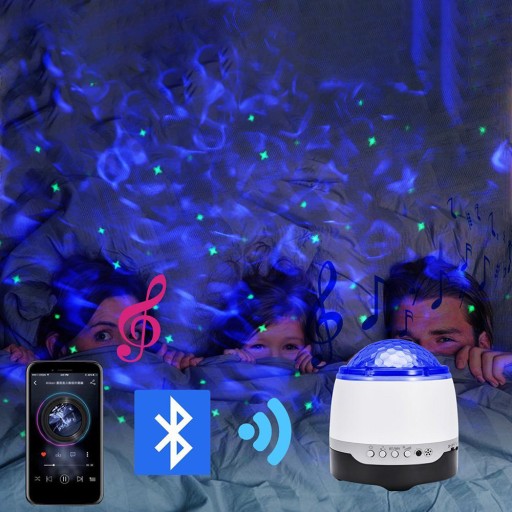 ПРОЕКТОР OCEAN SKY STARS СВЕТОДИОДНЫЙ НОЧНИК ПРОЕКТОР BLUETOOTH ДИНАМИК