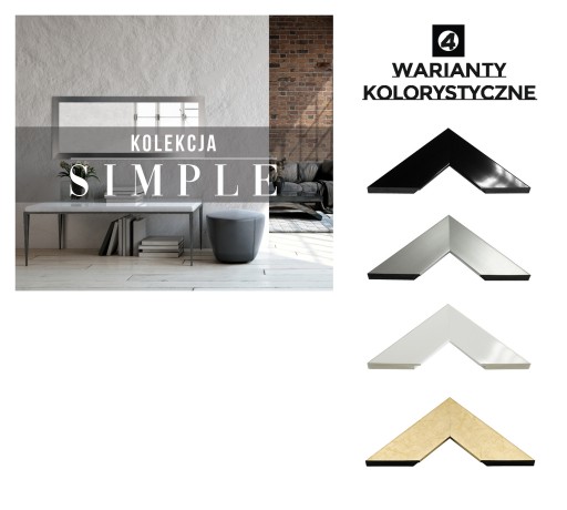 Фотоколлаж Simple 50x70, белый, с плексигласом для фотографий